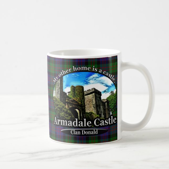Caneca De Café Clan Donald Armadale Castle Scotland (Direita)