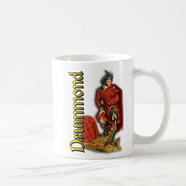Caneca De Café Clan Drummond Old Scotland (Direita)