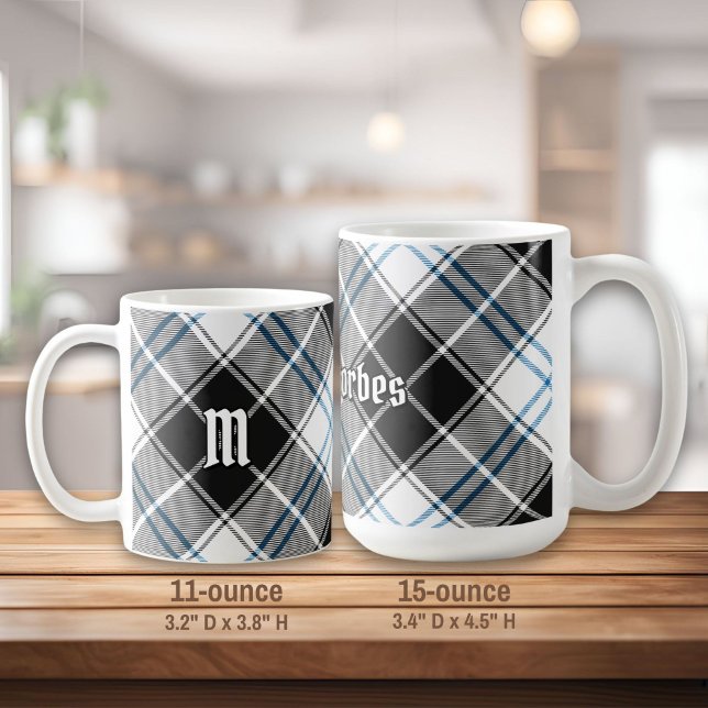 Caneca De Café Clan Forbes Vestido Tartan (Criador carregado)