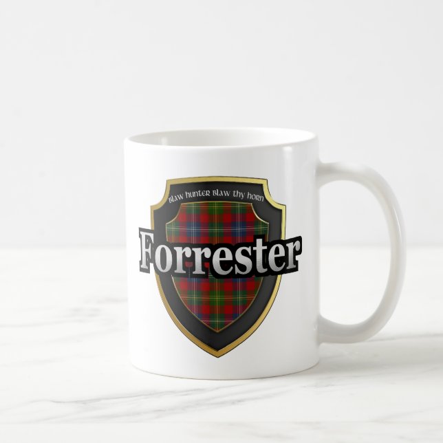 Caneca De Café Clan Forrester Scottish Dynasty Tartan Mugs Cups (Direita)