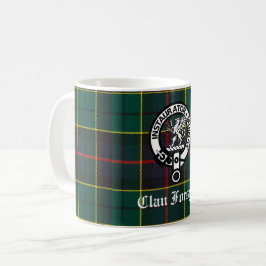 Caneca De Café Clan Forsyth Crest Crachá e Tartan