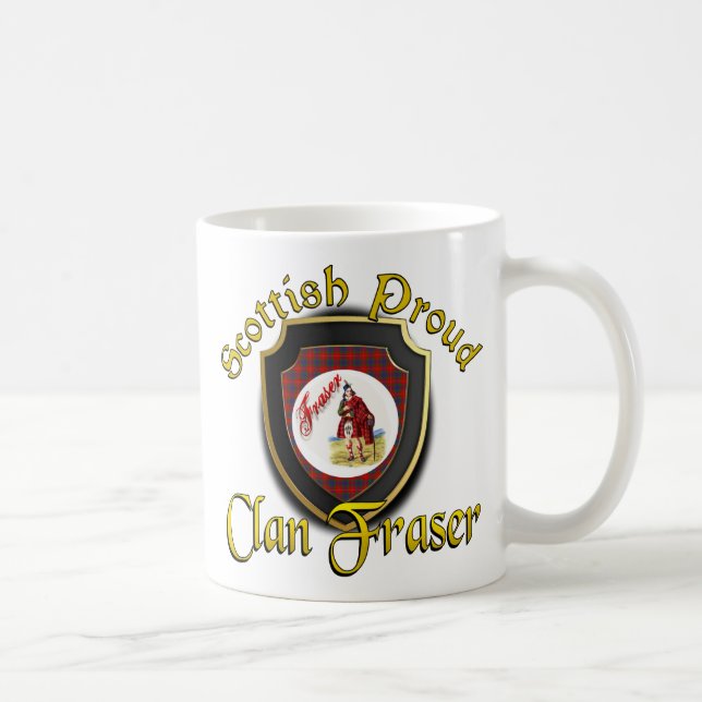 Caneca De Café Clan Fraser Scottish Proud Cups Mugs (Direita)
