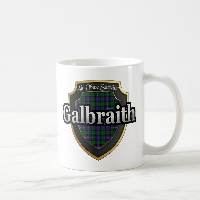 Caneca De Café Clan Galbraith Scottish Dynasty Tartan Mugs Cups (Direita)