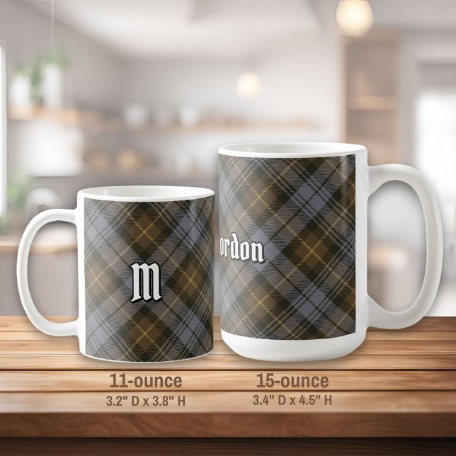 Caneca De Café Clan Gordon Weathered Tartan Coffee Mug (Criador carregado)
