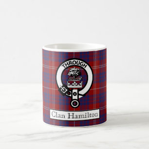 Caneca De Café Clan Hamilton Crest e Tartan II Coffee Mug