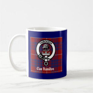 Caneca De Café Clan Hamilton Crest & Tartan