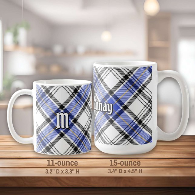 Caneca De Café Clan Hannay Tartan (Criador carregado)