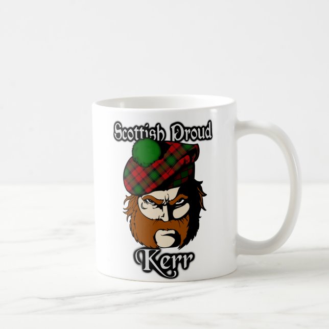 Caneca De Café Clan Kerr Tartan Scottish (Direita)