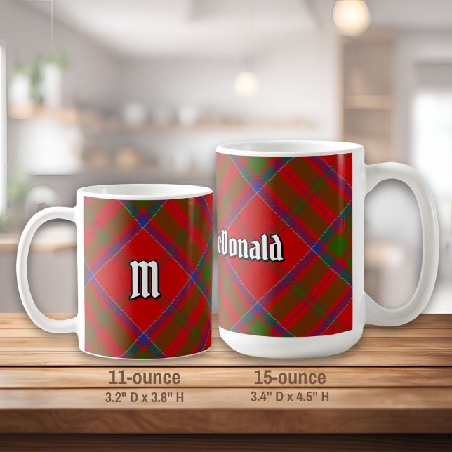Caneca De Café Clan MacDonald da Keppoch Tartan Coffee Mug (Criador carregado)