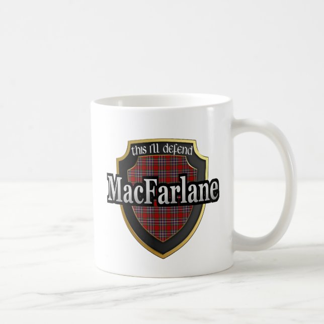 Caneca De Café Clan MacFarlane Scottish Dynasty Tartan Mugs Cups (Direita)