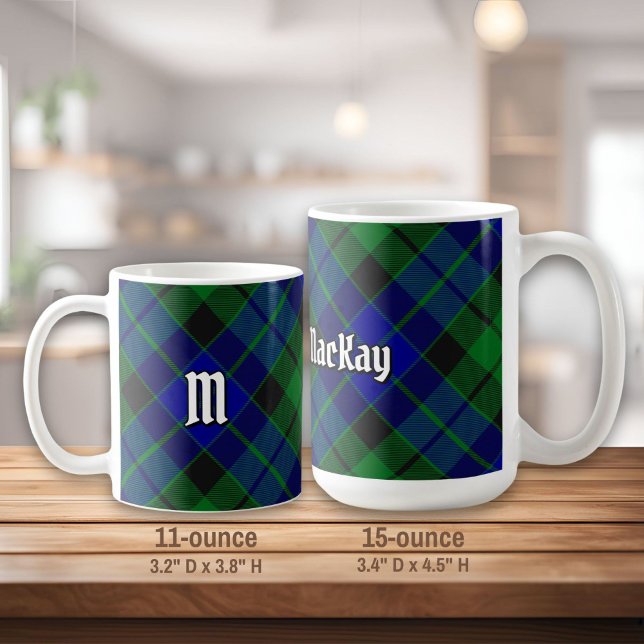 Caneca De Café Clan MacKay Tartan (Criador carregado)