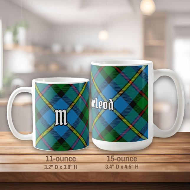 Caneca De Café Clan MacLeod caçando Tartan (Criador carregado)