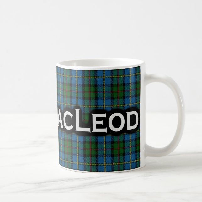 Caneca De Café Clan MacLeod Tartan Escocês (Direita)