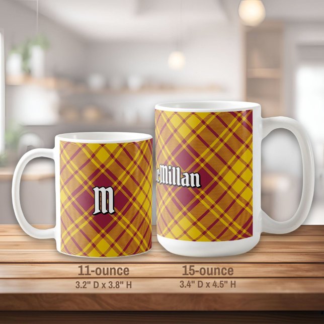 Caneca De Café Clan MacMillan Dress Tartan (Criador carregado)