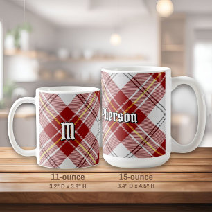 Caneca De Café Clan MacPherson Red Vestir Tartan Coffee Mug
