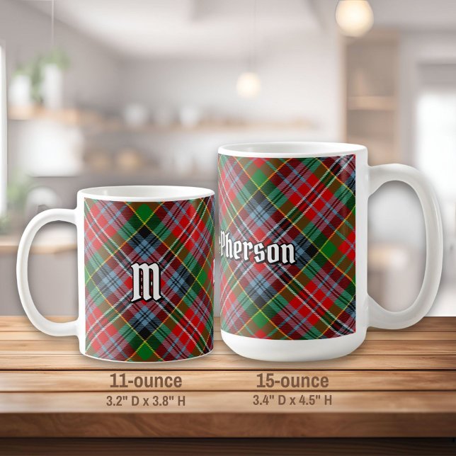 Caneca De Café Clan MacPherson Tartan Coffee Mug (Criador carregado)