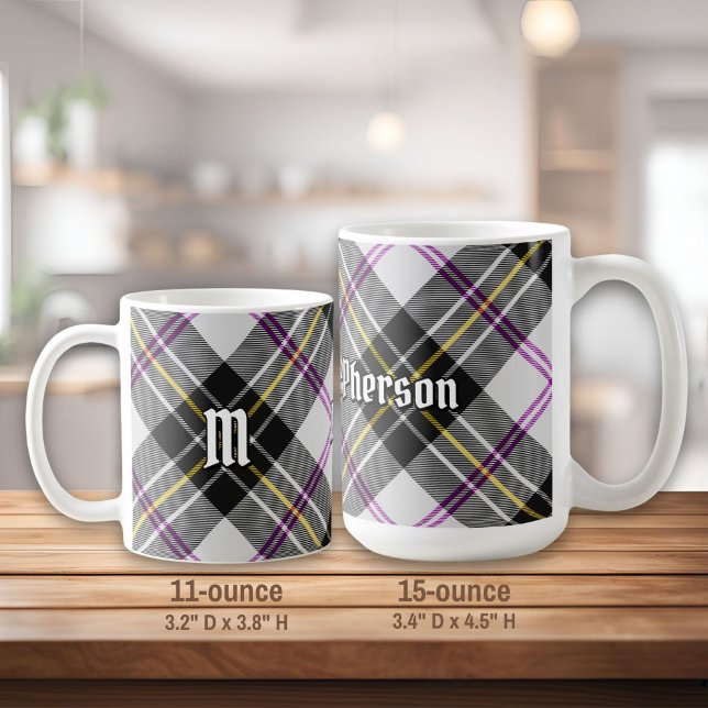 Caneca De Café Clan MacPherson Vestir Tartan Coffee Mug (Criador carregado)