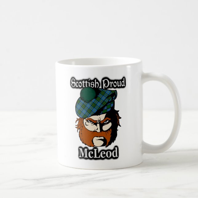 Caneca De Café Clan McLeod Tartan Escocês (Direita)