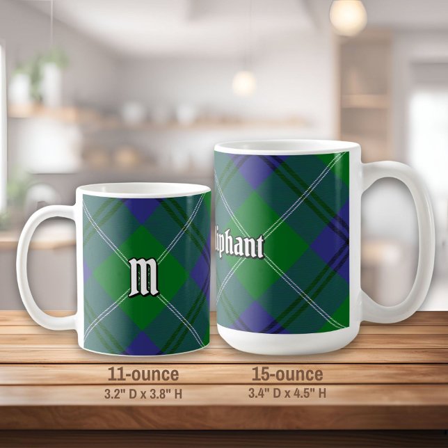 Caneca De Café Clan Oliphant Tartan Coffee Mug (Criador carregado)