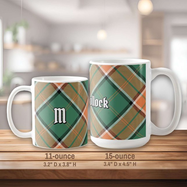 Caneca De Café Clan Pollock Tartan Coffee Mug (Criador carregado)