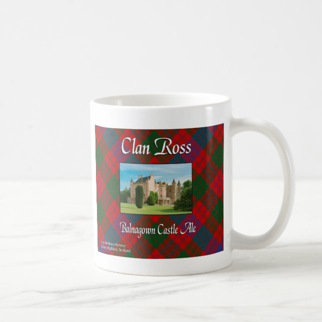 Caneca De Café Clan Ross Balnagown Castle Ale Cup (Direita)