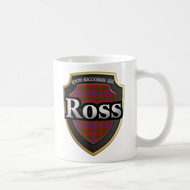 Caneca De Café Clan Ross Scottish Dynasty Tartan Mugs Cups (Direita)