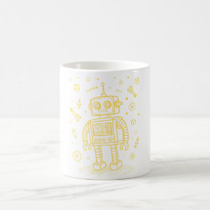 Caneca De Café Clank Bot