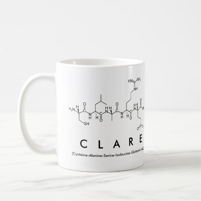 Caneca De Café Clare peptide name mug (Esquerda)