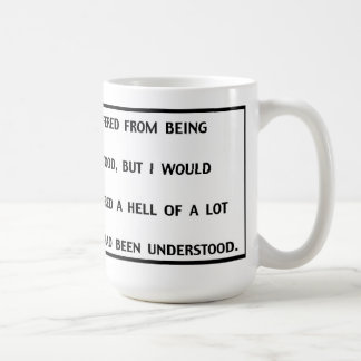 Caneca De Café Clarence Darrow sofrido do mal-entendido