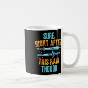 Caneca De Café Claro Logo Após Este Raid Rpg Jogos De Vídeo Gamer