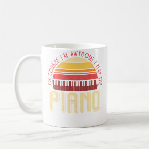 Caneca De Café Claro que sou Incrível Toco Piano