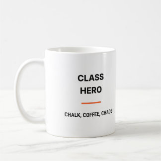 Caneca De Café Class Hero Chalk Coffee Chaos Tasse