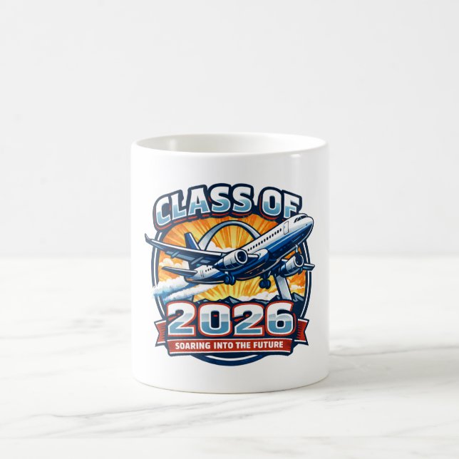 Caneca De Café Class of 2026 - Soaring into the Future (Centro)