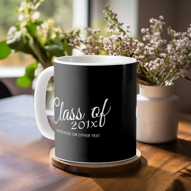 Caneca De Café Classe com Ano e Segundo grau Personalizados (Criador carregado)
