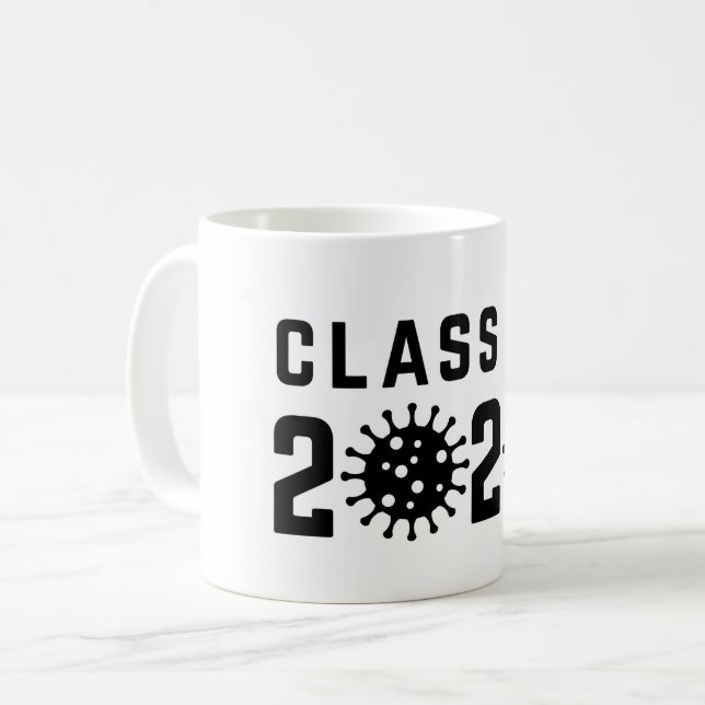 Caneca De Café Classe de 2020 Mug Covid (Frente Esquerda)