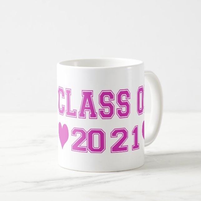 Caneca De Café Classe De 2021 Cups (Frente Esquerda)