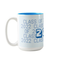 Classe de 2022 Alice Blue Coffee Mug, por Janz