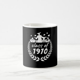 Caneca De Café classe de design de graduação ou reunião de 1970 p