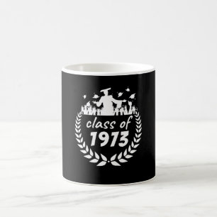 Caneca De Café classe de design de graduação ou reunião de 1973 p