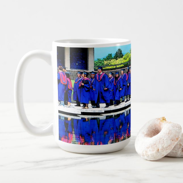 Caneca De Café Classe de graduação de 20XX por Água (Com Donut)