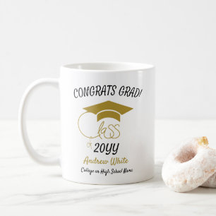 Caneca De Café Classe de Parabéns Moderno Dourado-Inspiracional-