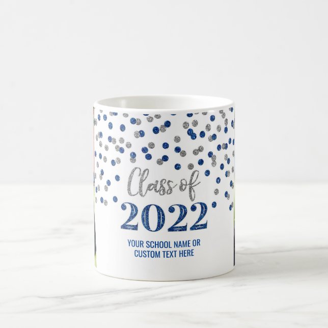 Caneca De Café Classe de Prata Azul de 2022 (Centro)