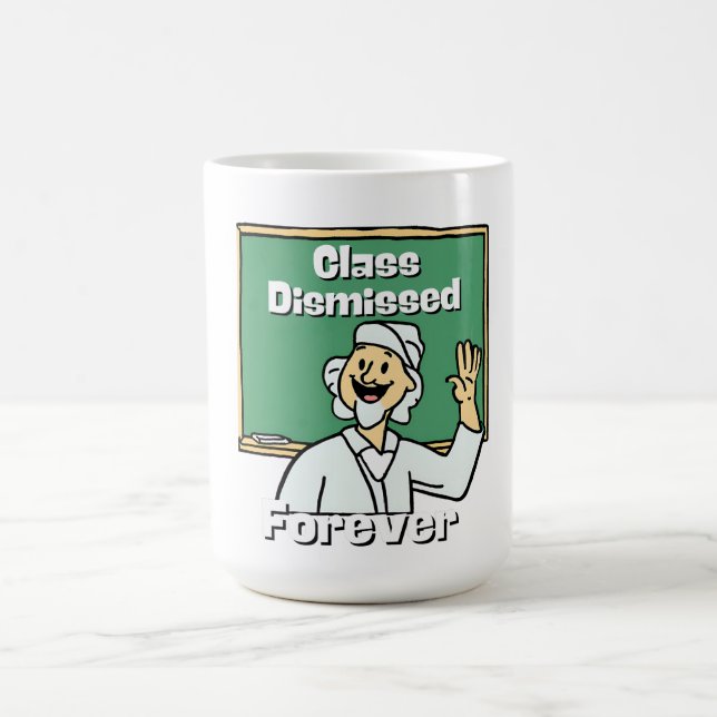 Caneca De Café Classe de Professores Despedida para sempre (Centro)