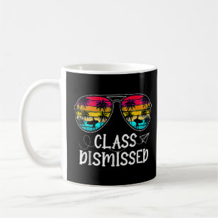 Caneca De Café Classe Despedida Óculos De Sol De Verão No Último