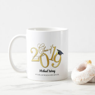 Caneca De Café Classe Dourado Funky personalizada de 2019