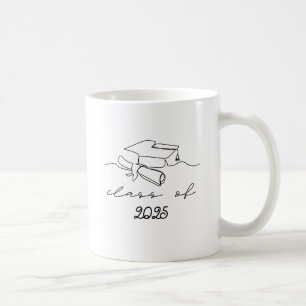 Caneca De Café Classe Editável de [Ano] Graduação