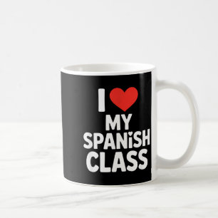 Caneca De Café Classe engraçada de espanhol dizendo eu amo meus a