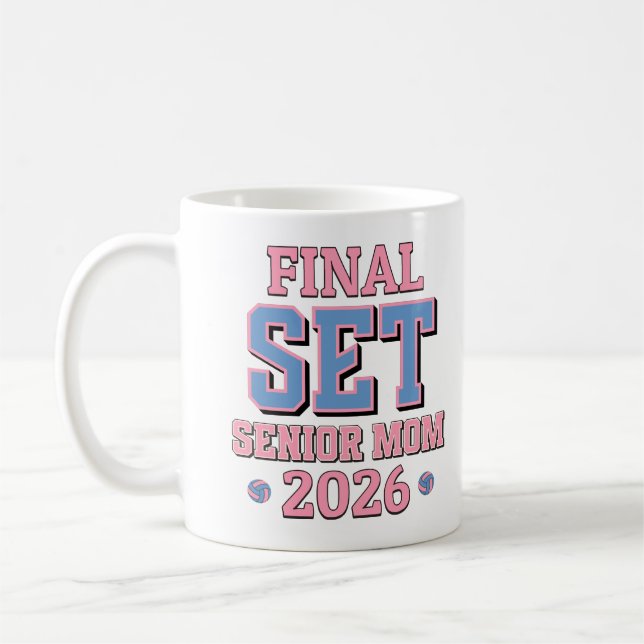 Caneca De Café Classe Final De Graduação Da Mama De Voleibol Em 2 (Esquerda)