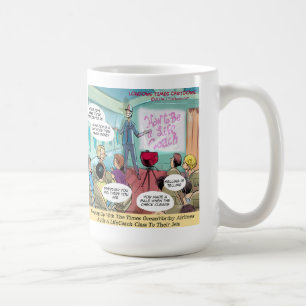 Caneca De Café Classe LifeCoach de Companhia Aérea Engraçado