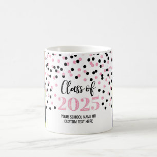 Caneca De Café Classe preta rosa de 2025 Coffee Mug